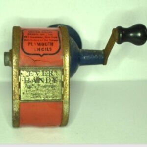 Vintage Rotary Pencil Sharpener Apex Manuf Camden NY Pat 1916 Office Products